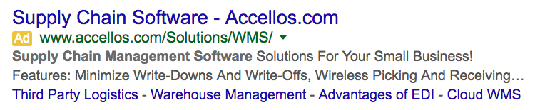 google adwords supply chain management software